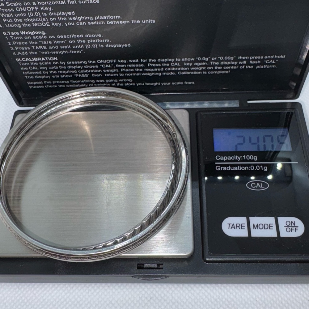 Sterling Silver Bangle Bracelets Two - image 6